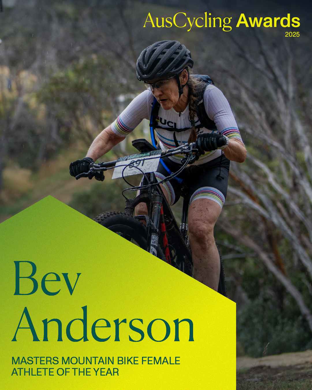 Bev Anderson Masters Mountain Bike Female Athlete of the Year